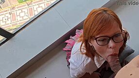 Girl Fucks Bareback Doggystyle In Sao Paulo Window With Crowd Watching