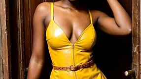 genesis day 1 god crafts ebony goddess in leather sauna handjob fantasy