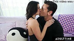 omg that stunning brunette megan craves deepthroat on monster cock then rides it with big tits and hairy pussy 😍💦