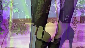 giulia shock dances in 20 den nylons heels at club teacher roleplay