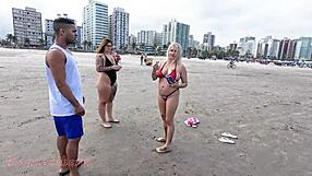 me and my friend flashing pussy and ass like total sluts on the beach