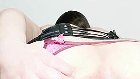 colombian hotwife slut flashes giant cameltoe ass to husband's boss in miami corset