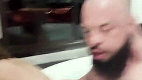 Hot nerd ginger PAWG roughly used by hung biker bareback anal pounding!