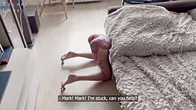 My fight with young Russian brunette ends in deep pussy creampie