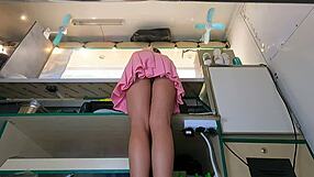 imagine lifting this bitch's skirt to reveal her perfect hidden pussy and ass