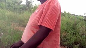 crazy bitch twerks half naked through forest