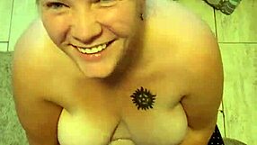 First-time BBW wife tries golden shower and it's hilariously messy!