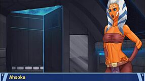 Groping huge boobs tits in orange trainer workout frenzy