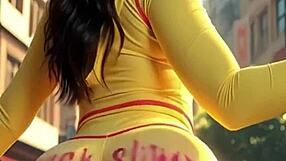 imagine perfect curvy hentai babe in sexy outfit jerk off with ai now
