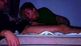 the lovers kiss deeply before he licks her pussy then fucks missionary to mutual orgasms and creampie bliss