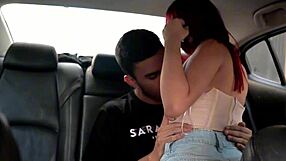 sara films her last school day getting fucked by old man's huge cock in car