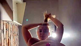 big-titted bbw teen shoves huge dildo deep in fat ass. facesits herself to orgasm outdoors