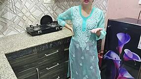 Desi indian big boobs stepmom seduces stepson in kitchen teaching hardcore fuck hindi