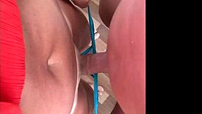 ASMR stepmom in panties gives CFNM handjob on huge cock with massive taboo load?