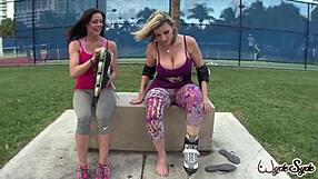 hunk karlo karrera bends over white cougar sara jay fucks deep