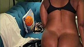 Big voluptuous ebony oiled ass babe twerks huge curvy booty compilation