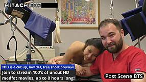 Raya Nguyen fingers shaved pussy begging daddy close-up