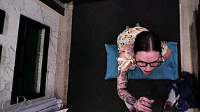 ever seen a sloppier blowjob for stepson's best friend deepthroat gagging?