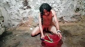 Teasing Anal Fun With A Pickle Up That Ass