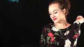 Housewife milf tattooed dildo teases dirty talk jerk instructions