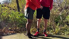 MOTHER-IN-LAW GRABS My DICK While I PEE Outside!