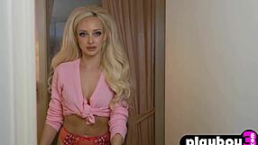 exotic petite blonde rachel page exposes small tits and pussy