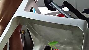 tranny in sexy lingerie sits on dildo trembling with wild arousal and ecstasy