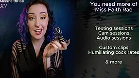 Miss Faith Rae Humiliates Perverts Mouth Soap JOI CEI Cum Eating Instructions HD