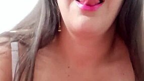 WHOA Giant Cameltoe Latina Stepmom Masturbates for Stepson!