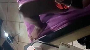 mature ebony milf's big ass bent over for doggystyle pounding