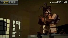 ตัวละคร Roblox เล่นเสียวร่านในผจญภัยอนิเมะร้อนฉ่า