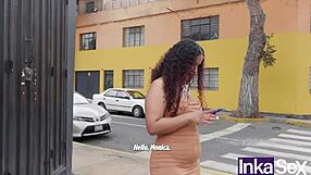colombian hottie tinder fuck with stranger in public spot