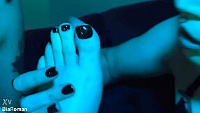 uhh my cute redhead feet in lingerie... lick 'em while i gag on your cock??