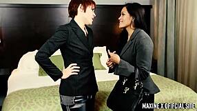 submissive maxine takes doggystyle pounding from redhead lily cade