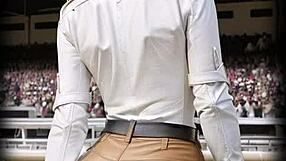 rich blonde cougar in leather boots and gloves rides cock outdoors part 1