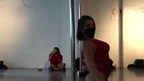 Patient's ripped clothes striptease dance tempts doctor Diosa Argenta pole
