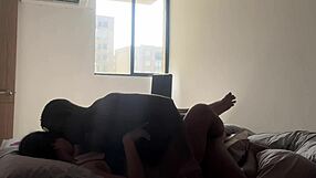 fucked hard missionary by boyfriend ends with massive cumshot