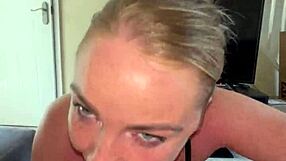 stepmom teases with blowjob deepthroat then tits jump on his monster cock fucking hard