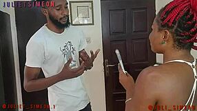 Husband's Junior's Monster Cock Fills Me with Ebony Milf Pleasure in Doggystyle Ecstasy