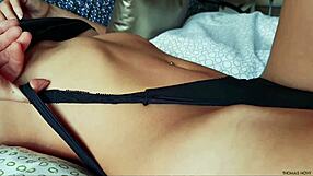 czech lilly shakes natural big tits in teasing striptease