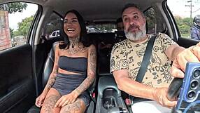 Belém Hottie Nick Niquita Strips In Car And Gives Driver Her Tight Ass
