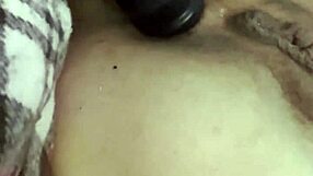 Thrusting Vibrating Anal Plug into Tight Asshole Close-Up