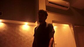 stepsister lays on lap sucking dick during netflix