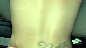 Streetwalker pigtails slut deepthroats then rides cock public cum mouth