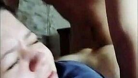 damn, my stepbro showed up filming and fucked my pussy so hard with his cum