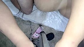 peruvian teen loses bet sucks cock then spreads shaved pussy wide