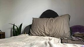 Emo girl pees dripping while dildoing pussy watching huge cocks