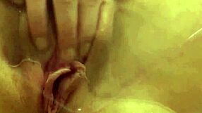 teen squirts everywhere in slow motion stockings