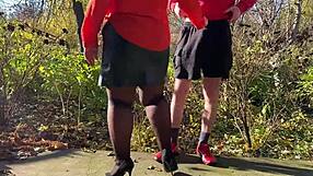 MOTHER-IN-LAW GRABS My DICK While I PEE Outside!