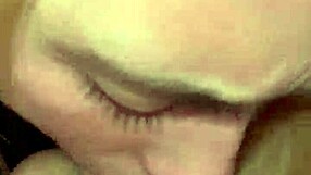 sloppy blonde teen gags on daddy's cock in rough deepthroat facefuck cumshot